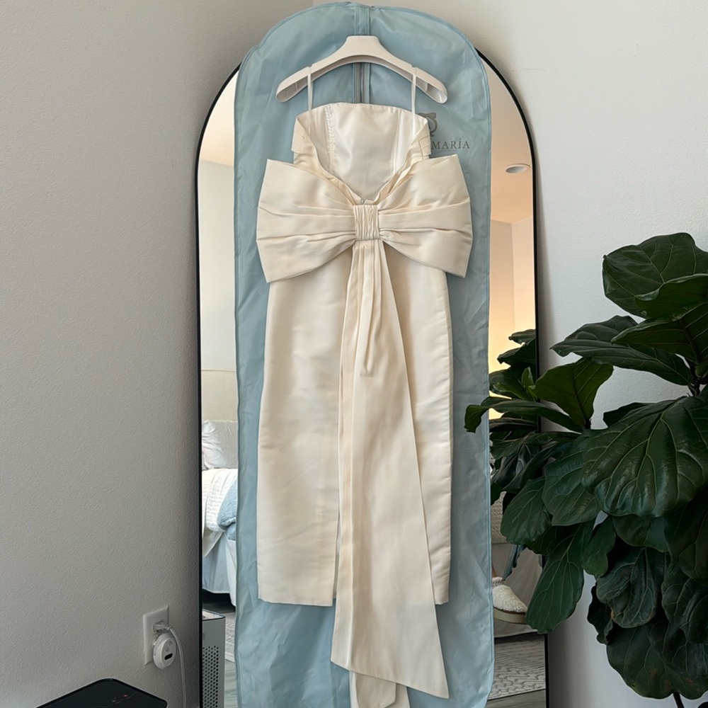 Alexia Maria Margaret Silk  Bow Dress